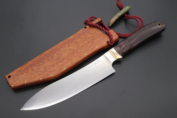 Custom Knife Maker Saito Hiroshi Custom VG-10 Gyuto 190mm (7.4 inch, Bocote  Wood Handle, SH-9)