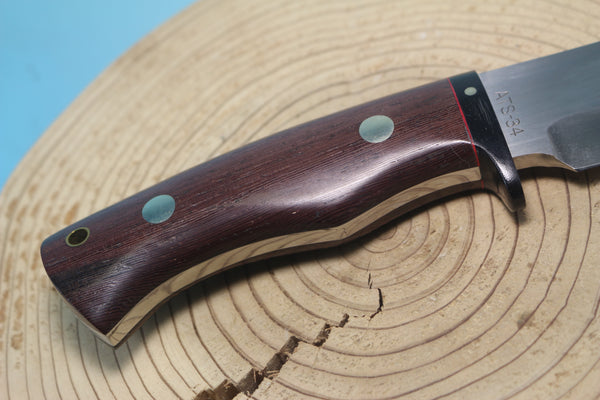 Fumio Inagaki FI-870 Tagayasan Spear Point Hunter, 5-1/2" Hitachi Premium ATS-34 Blade