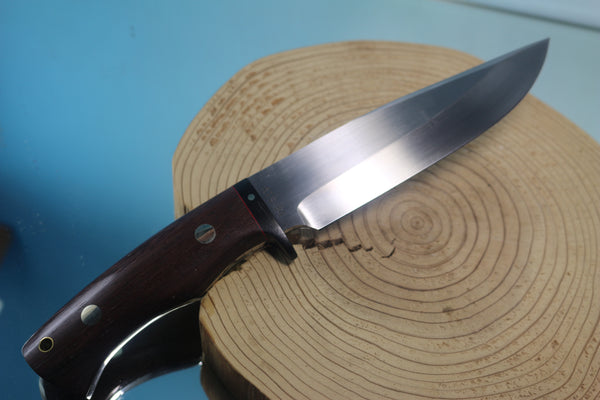 Fumio Inagaki FI-870 Tagayasan Spear Point Hunter, 5-1/2" Hitachi Premium ATS-34 Blade