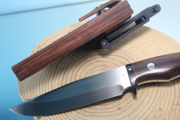 Fumio Inagaki FI-870 Tagayasan Spear Point Hunter, 5-1/2" Hitachi Premium ATS-34 Blade