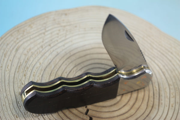 Fumio Inagaki FI-110 GERBER Magnum Hunter Replica, Lock back Folders, SHSS Hamaguri-ba Blade, Tagayasan wood Handle