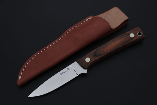 Hattori 傘 SAN-GECKO Last Solid VG-10 Limited Edition GECKO-38 #845 Natural Little Hunter (Mahogany Wood Handle)