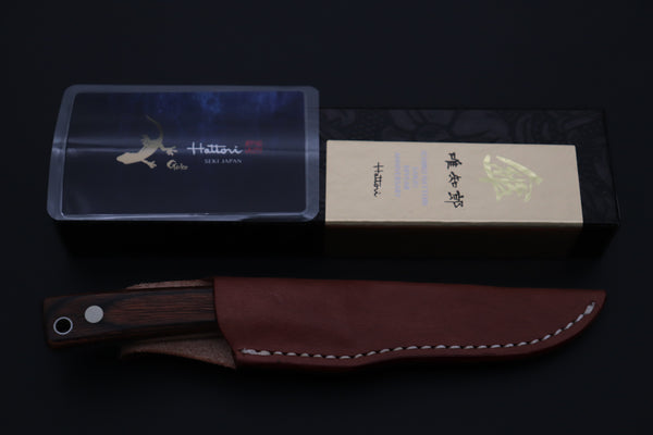 Hattori 傘 SAN-GECKO Last Solid VG-10 Limited Edition GECKO-38 #845 Natural Little Hunter (Mahogany Wood Handle)