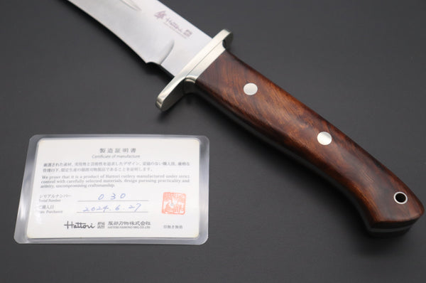 Hattori 傘 SAN-GECKO Limited Edition GECKO-22A Premium Big Fighter (Desert Ironwood Handle)