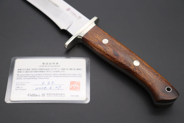 Hattori 傘 SAN-GECKO Limited Edition GECKO-22B Premium Big Fighter (Desert Ironwood Handle)