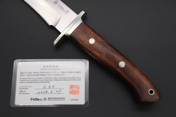 Hattori 傘 SAN-GECKO Limited Edition GECKO-22E Premium Big Fighter (Desert Ironwood Handle)