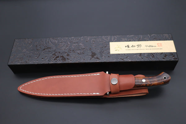 Hattori 傘 SAN-GECKO Limited Edition GECKO-22F Premium Big Fighter (Desert Ironwood Handle)