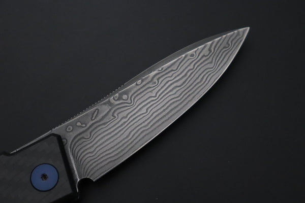 Takeshi Saji TS-F Tactical Folder | Core-Less Damascus