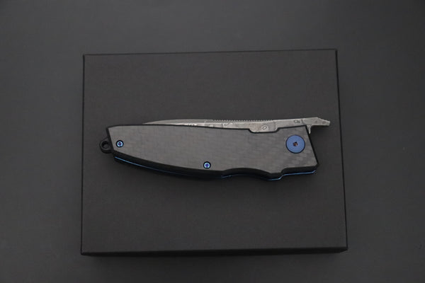 Takeshi Saji TS-F Tactical Folder | Core-Less Damascus