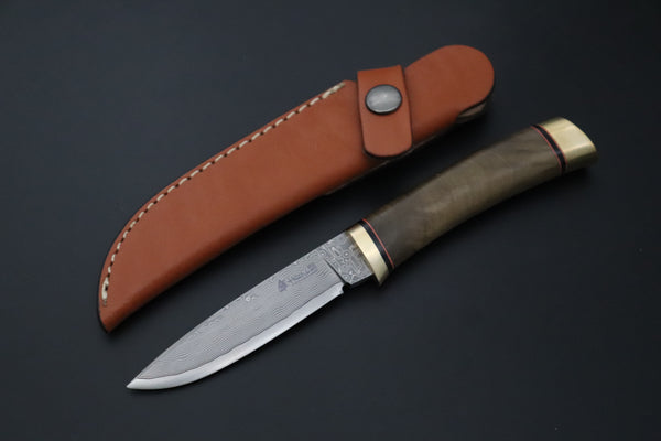 Hattori 傘 SAN Limited “Natures Edition” SAN-159 "Cowry X Damascus Damascus Utility Hunter"