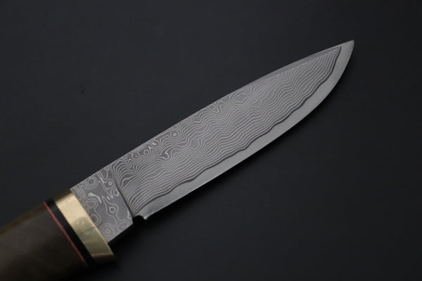 Hattori 傘 SAN Limited “Natures Edition” SAN-159 "Cowry X Damascus Damascus Utility Hunter"