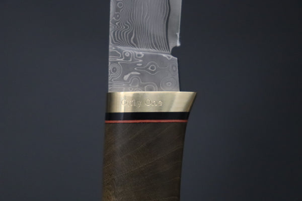 Hattori 傘 SAN Limited “Natures Edition” SAN-159 "Cowry X Damascus Damascus Utility Hunter"