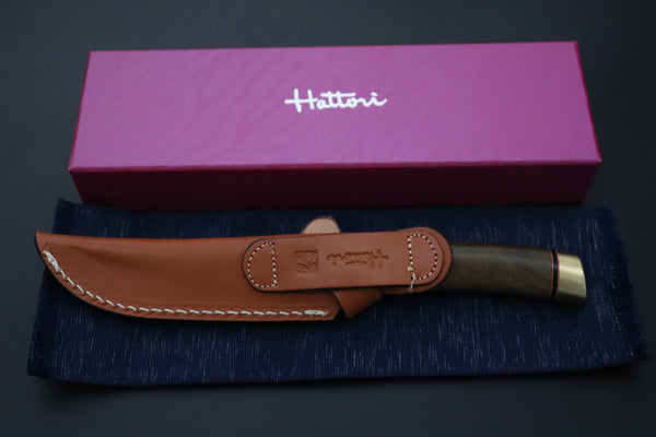 Hattori 傘 SAN Limited “Natures Edition” SAN-159 "Cowry X Damascus Damascus Utility Hunter"