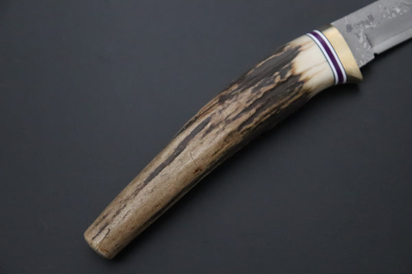 Hattori 傘 SAN Limited Edition SAN-160 Cowry-X Damascus ”Wild Flow” (Single Bevel Edge)
