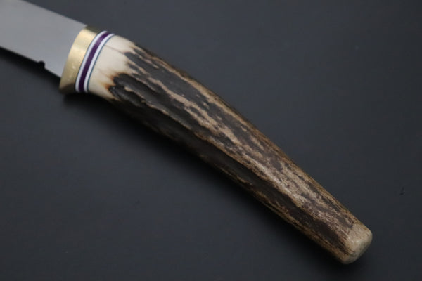 Hattori 傘 SAN Limited Edition SAN-160 Cowry-X Damascus ”Wild Flow” (Single Bevel Edge)