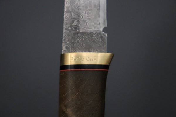 Hattori 傘 SAN Limited “Natures Edition” SAN-158 "Cowry X Damascus Classic Tanto"