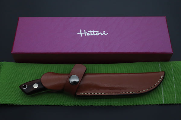 Hattori 傘 SAN Limited “Natures Edition” SAN-166 "Cowry X Damascus Little Tanto"