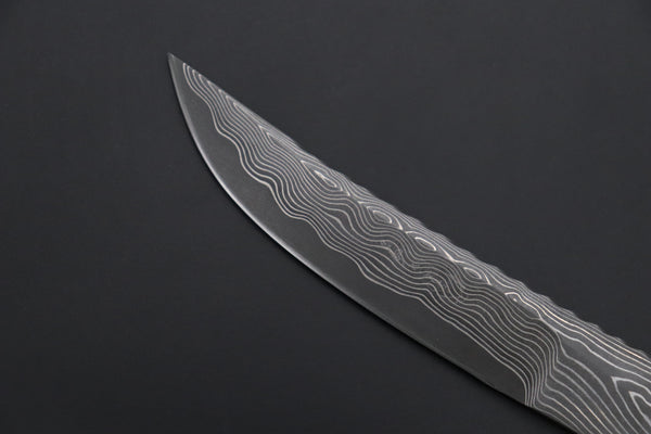 Koji Hara KH-510 Koji's Hammer Forged Damascus Custom Utility Steak Knife I