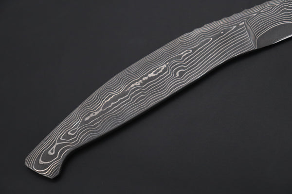 Koji Hara KH-510 Koji's Hammer Forged Damascus Custom Utility Steak Knife I