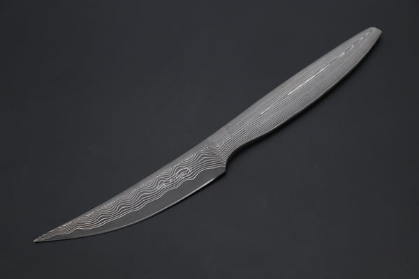 Koji Hara KH-520 Koji's Hammer Forged Damascus Custom Utility Steak Knife II