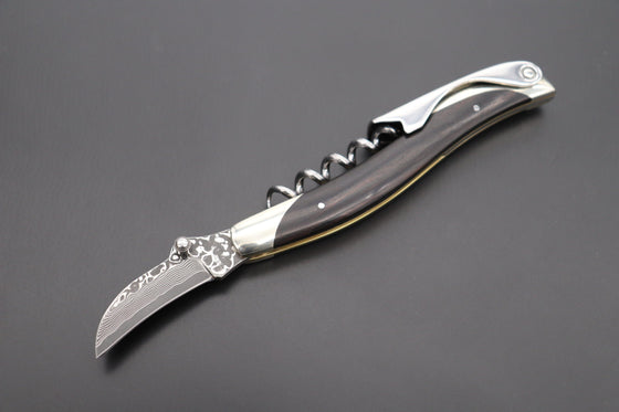 Athro Damascus Sommelier Knife (2 kinds of Handle Version) - JapaneseKnifeDirect.Com