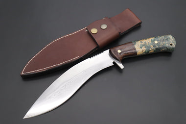 Fumio Inagaki FI-150 Kukri Compact, 9" VG-10 Damascus Blade