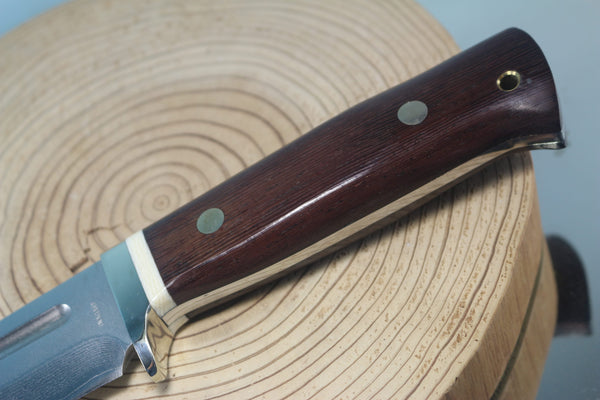 Fumio Inagaki FI-150 VG-10 Damascus Hunter, Exotic Wooden Handle