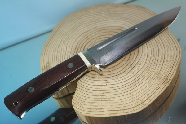 Fumio Inagaki FI-150 VG-10 Damascus Hunter, Exotic Wooden Handle