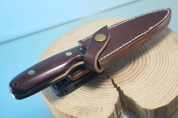 Fumio Inagaki FI-150 VG-10 Damascus Hunter, Exotic Wooden Handle