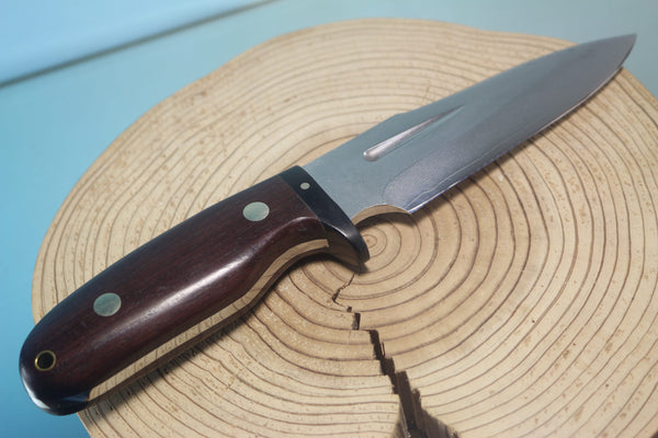Fumio Inagaki FI-150 VG-10 Damascus Hunter, Exotic Wooden Handle
