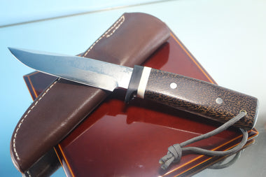 Fumio Inagaki FI-780  Palm Hunter, 5" VG-10 Damascus blade