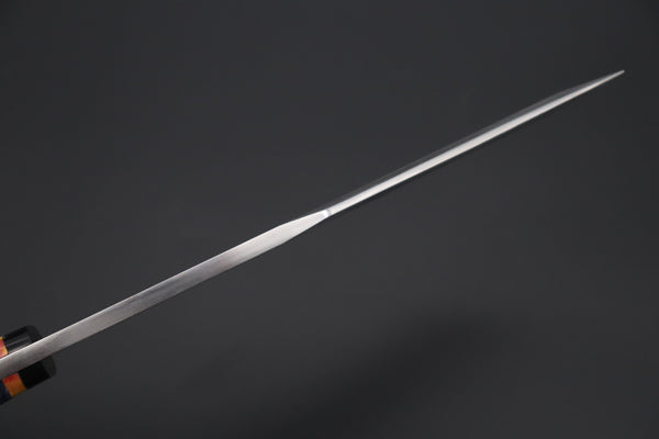 Fumio Inagaki FI-810 Katana Hunter, 9" AUS-8 Spear point blade, Dyed Maple Burl Handle