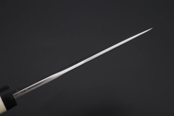 Fumio Inagaki FI-815   5" VG-10 Damascus Drop Point Hunter, Quince Burl wood Handle