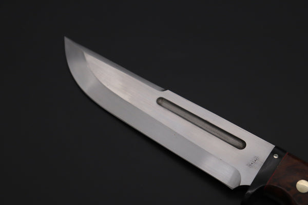 Fumio Inagaki FI-820 Samurai Tanto Hunter, 6-3/4" AUS-8 Blade, Premium Desert Ironwood Handle