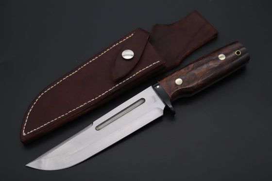 Fumio Inagaki FI-820 Samurai Tanto Hunter, 6-3/4" AUS-8 Blade, Premium Desert Ironwood Handle