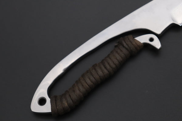 Fumio Inagaki FI-830  3-1/2" Skelton Hunter, VG-10 Damascus Drop point Blade