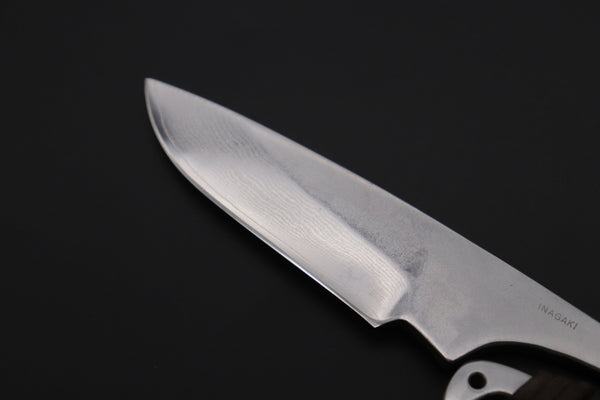 Fumio Inagaki FI-830  3-1/2" Skelton Hunter, VG-10 Damascus Drop point Blade