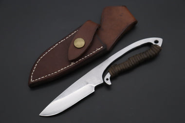 Fumio Inagaki FI-830  3-1/2" Skelton Hunter, VG-10 Damascus Drop point Blade