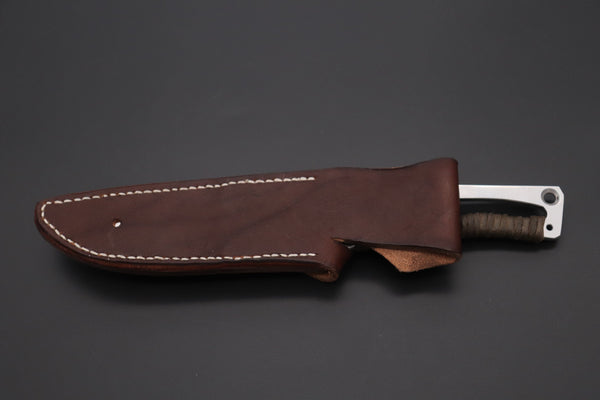 Fumio Inagaki FI-835   5" Skelton Hunter, VG-10 Damascus Straight Blade