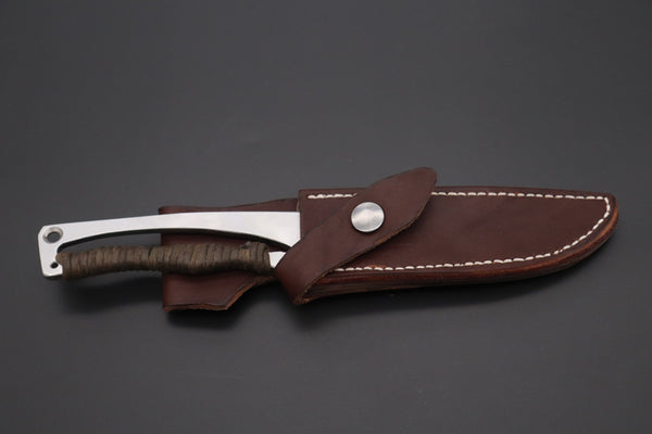 Fumio Inagaki FI-835   5" Skelton Hunter, VG-10 Damascus Straight Blade