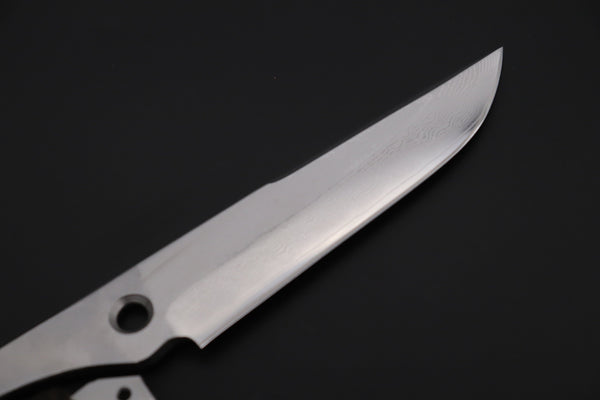 Fumio Inagaki FI-835   5" Skelton Hunter, VG-10 Damascus Straight Blade