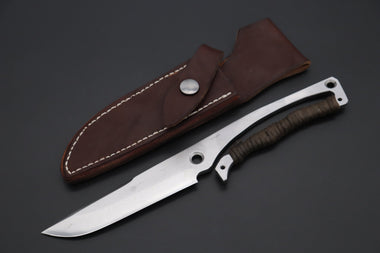 Fumio Inagaki FI-835   5" Skelton Hunter, VG-10 Damascus Straight Blade