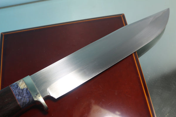 Fumio Inagaki FI-850 Bushman Hunter II, 8-1/2" ChroMo-7 Large Bowie style Blade, Tagayasan wood Handle