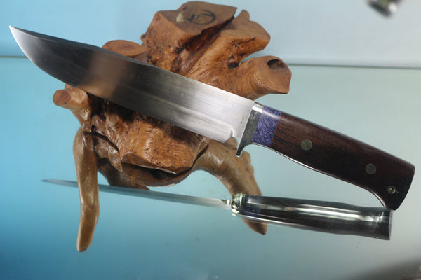 Fumio Inagaki FI-850 Bushman Hunter II, 8-1/2" ChroMo-7 Large Bowie style Blade, Tagayasan wood Handle