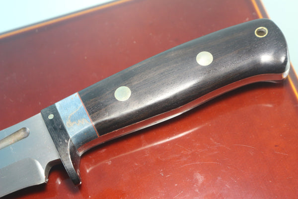 Fumio Inagaki FI-855 Tactical Recurve Hunter, 5" AUS-8 Blade, African Ebonywood Handle