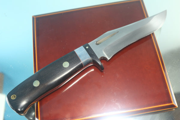 Fumio Inagaki FI-855 Tactical Recurve Hunter, 5" AUS-8 Blade, African Ebonywood Handle