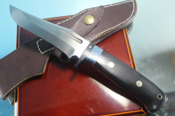 Fumio Inagaki FI-855 Tactical Recurve Hunter, 5" AUS-8 Blade, African Ebonywood Handle