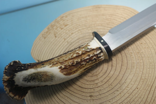 Fumio Inagaki FI-860 CrownStag Spear Point Hunter, 5-7/8" Hitachi Premium ATS-34 Blade