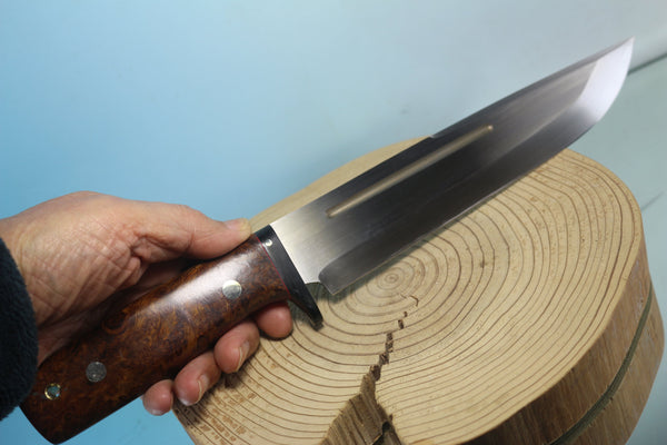 Fumio Inagaki FI-880  Samurai Hunter, AEB-L Swedish Steel with Exotic Wooden Handle