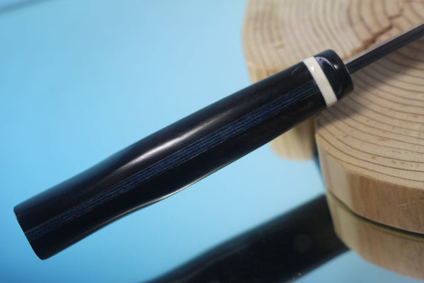 Fumio Inagaki FI-885 Mamba Hunter,   9" VG-10 Damascus Recurved Hamaguri-ba  Blade - JapaneseKnifeDirect.Com